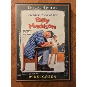 Billy Madison (DVD, 1995), Adam Sandler, Very Good Condition